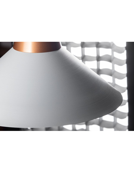 LAMPA WISZĄCA REILING XXL/2/SZARO-MIEDZIANA