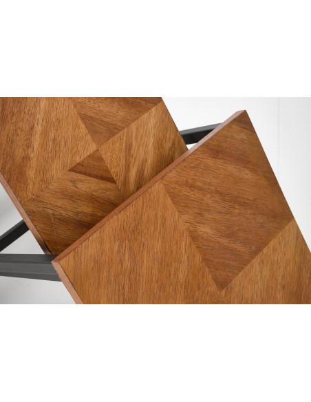 ELZA zestaw 2 ław, orzechowy / czarny (1p 1szt)