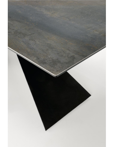 LUCIANO stół rozkładany, blat: niebieski marmur (2p 1szt)