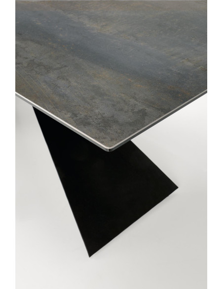 LUCIANO stół rozkładany, blat: niebieski marmur (2p 1szt)