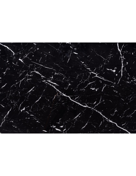 VERTIGO stół rozkładany, blat - czarny marmur, nogi - czarny (2p 1szt)