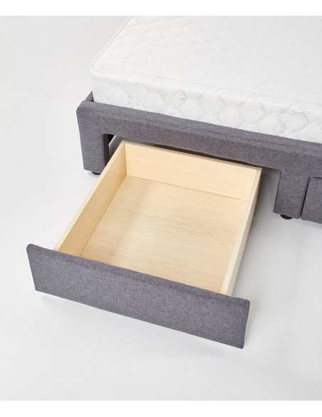 BETINA łożko z szufladami popielate (4p 1szt)