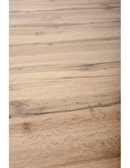 BRANDON stół rozkładany 160-200/90 cm dąb wotan/czarny (2p 1szt)