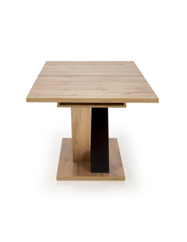 BRANDON stół rozkładany 160-200/90 cm dąb wotan/czarny (2p 1szt)