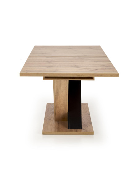 BRANDON stół rozkładany 160-200/90 cm dąb wotan/czarny (2p 1szt)