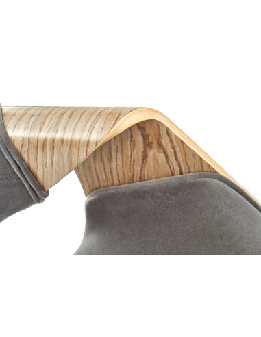 K396 krzesło jasny dąb / popielaty (1p 1szt)