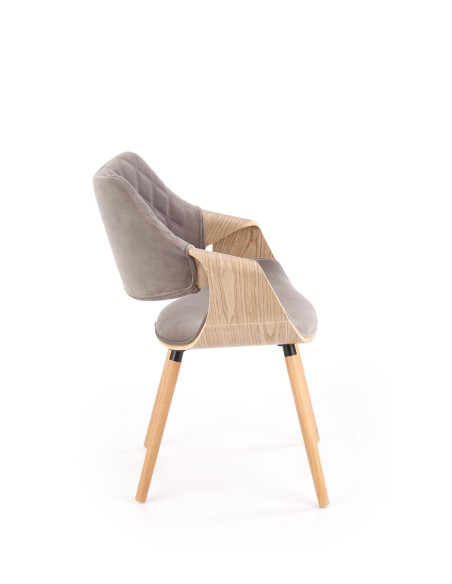 K396 krzesło jasny dąb / popielaty (1p 1szt)