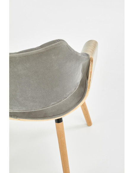 K396 krzesło jasny dąb / popielaty (1p 1szt)