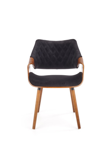 K396 krzesło orzechowy / czarny (1p 1szt)