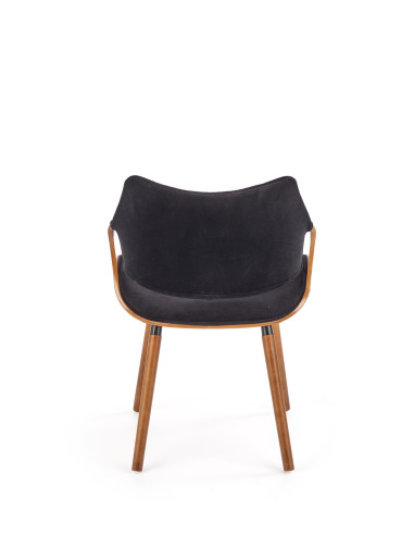 K396 krzesło orzechowy / czarny (1p 1szt)