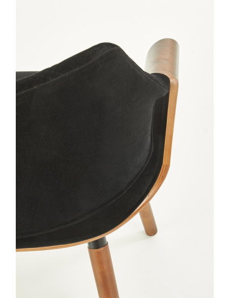 K396 krzesło orzechowy / czarny (1p 1szt)