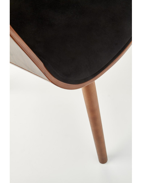 K396 krzesło orzechowy / czarny (1p 1szt)