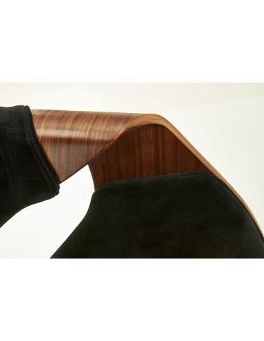 K396 krzesło orzechowy / czarny (1p 1szt)