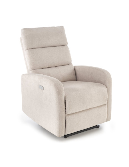 CARINIO fotel wypoczynkowy jasny beżowy