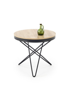 LEILA ława, naturalny / czarny (1p 1szt)