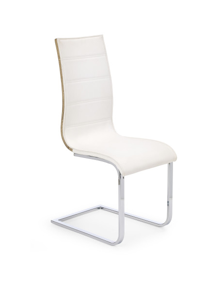 K104 krzesło biały/sonoma ekoskóra 
