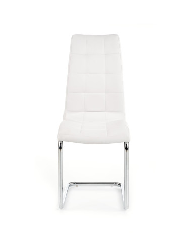 Krzesło CH/147 stal chromowana / eco skóra / biały