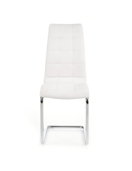 Krzesło CH/147 stal chromowana / eco skóra / biały