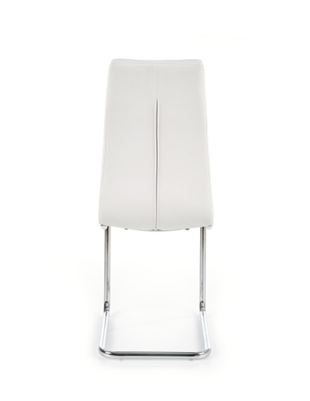 Krzesło CH/147 stal chromowana / eco skóra / biały