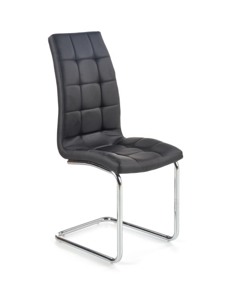 Krzesło CH/147 stal chromowana / eco skóra / czarny