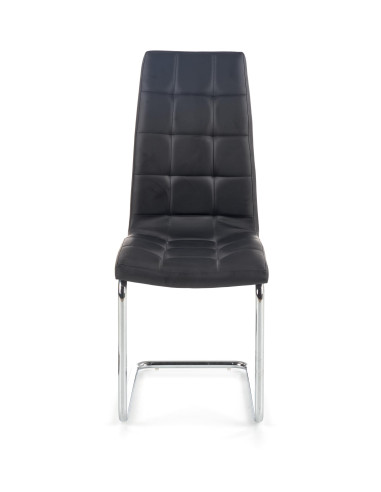 Krzesło CH/147 stal chromowana / eco skóra / czarny