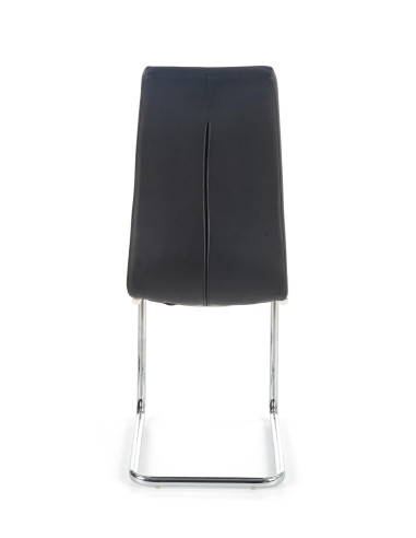 Krzesło CH/147 stal chromowana / eco skóra / czarny