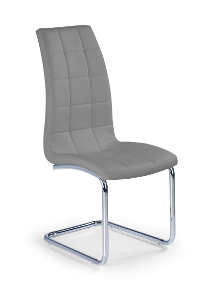 Krzesło CH/147 stal chromowana / eco skóra / popiel