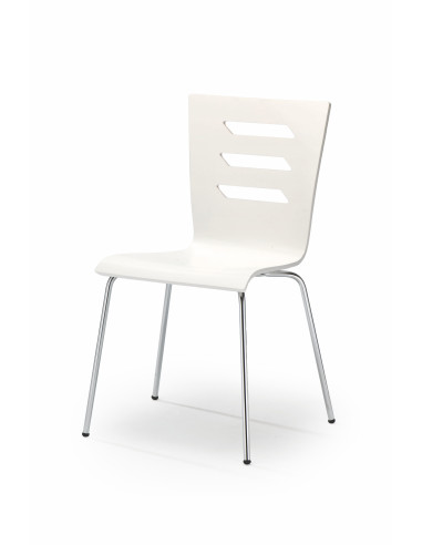 Krzesło CH/155 stal chromowana / sklejka gięta / biały