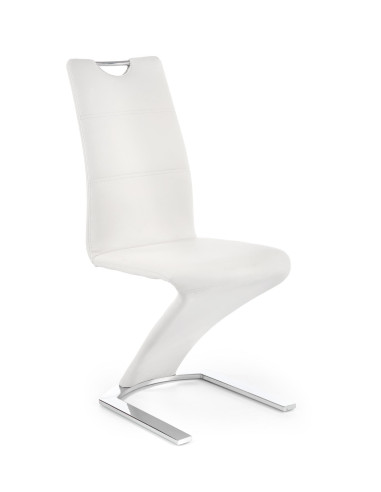 Krzesło CH/188 chrom / eco skóra / białe