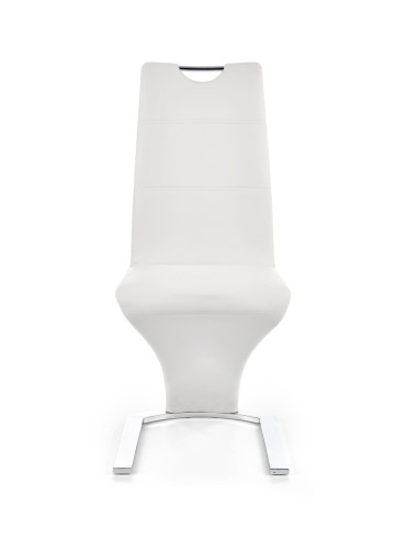Krzesło CH/188 chrom / eco skóra / białe