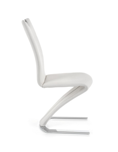 Krzesło CH/188 chrom / eco skóra / białe