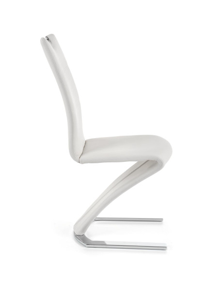 Krzesło CH/188 chrom / eco skóra / białe