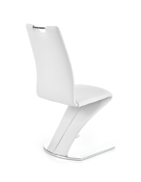Krzesło CH/188 chrom / eco skóra / białe