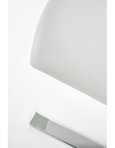 Krzesło CH/188 chrom / eco skóra / białe