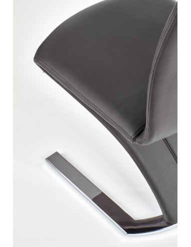 Krzesło CH/188 chrom / eco skóra / czarne