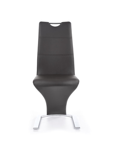 Krzesło CH/188 chrom / eco skóra / czarne