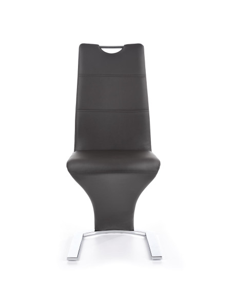 Krzesło CH/188 chrom / eco skóra / czarne