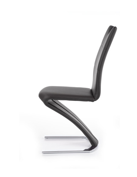 Krzesło CH/188 chrom / eco skóra / czarne