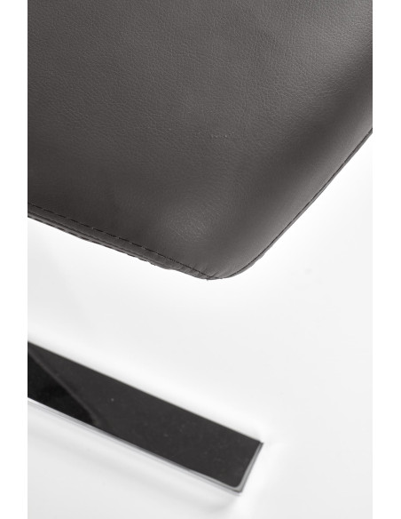 Krzesło CH/188 chrom / eco skóra / czarne