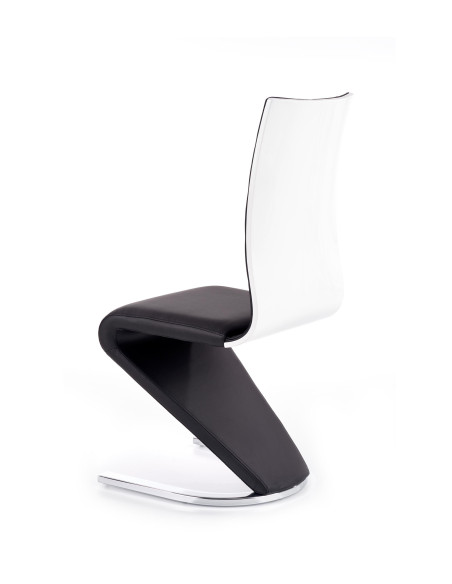 Krzesło ch/194 stal chromowana / eco skóra / czarny