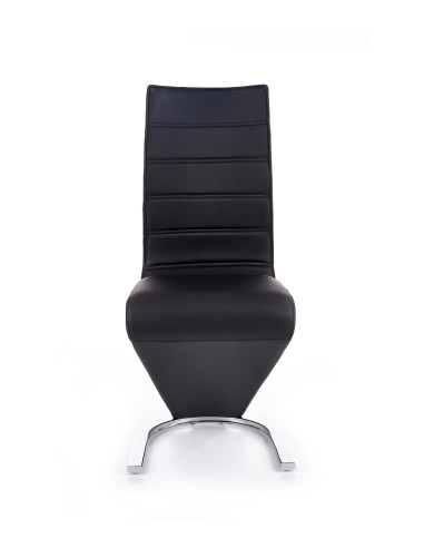 Krzesło ch/194 stal chromowana / eco skóra / czarny