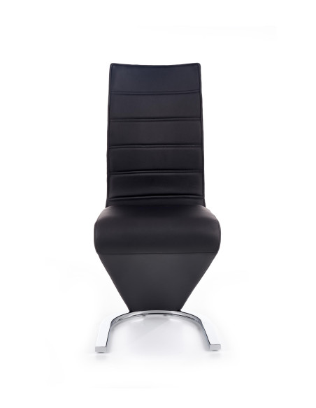 Krzesło ch/194 stal chromowana / eco skóra / czarny