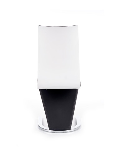 Krzesło ch/194 stal chromowana / eco skóra / czarny