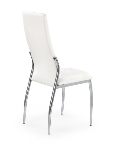 Krzesło pikowane CH/209 chrom / biały