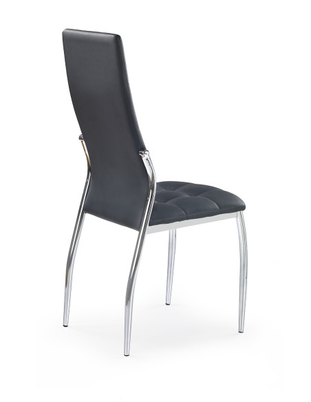 Krzesło pikowane CH/209 chrom / czarny