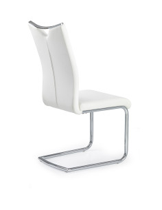 K224 Krzesło Stal Chromowana/Eco-Skóra Biały - Jasność i Nowoczesność 2