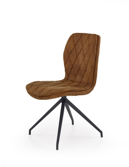 K237 Krzesło Eco-Skóra Loft Brązowy - Styl Loftowy i Komfort
