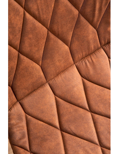 K237 Krzesło Eco-Skóra Loft Brązowy - Styl Loftowy i Komfort