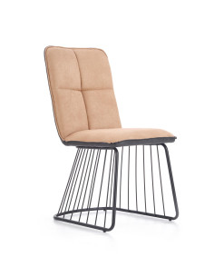 Krzesło K/269 eco skóra / jasny brąz / czarny
