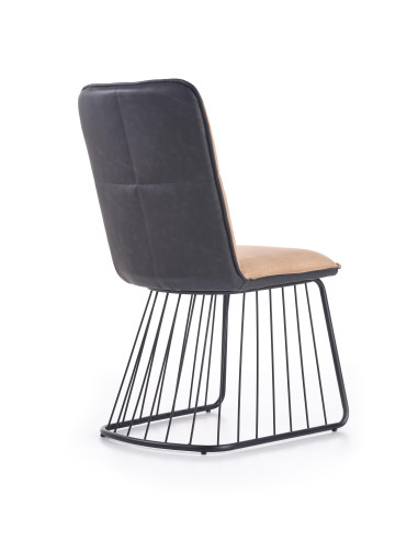 Krzesło K/269 eco skóra / jasny brąz / czarny